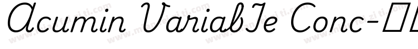 Acumin VariabIe Conc字体转换